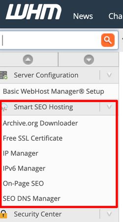 Akıllı SEO Hosting eklentileri listesi